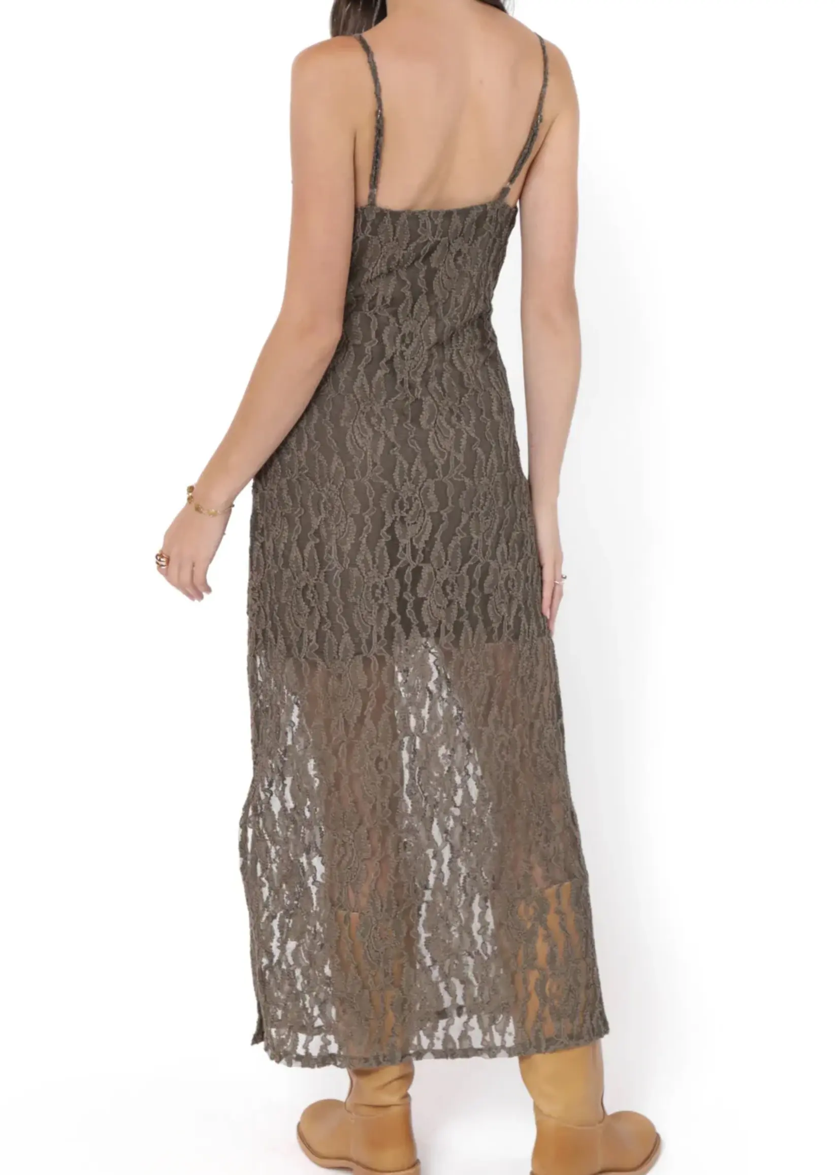 Low Lights Slip Midi Dress