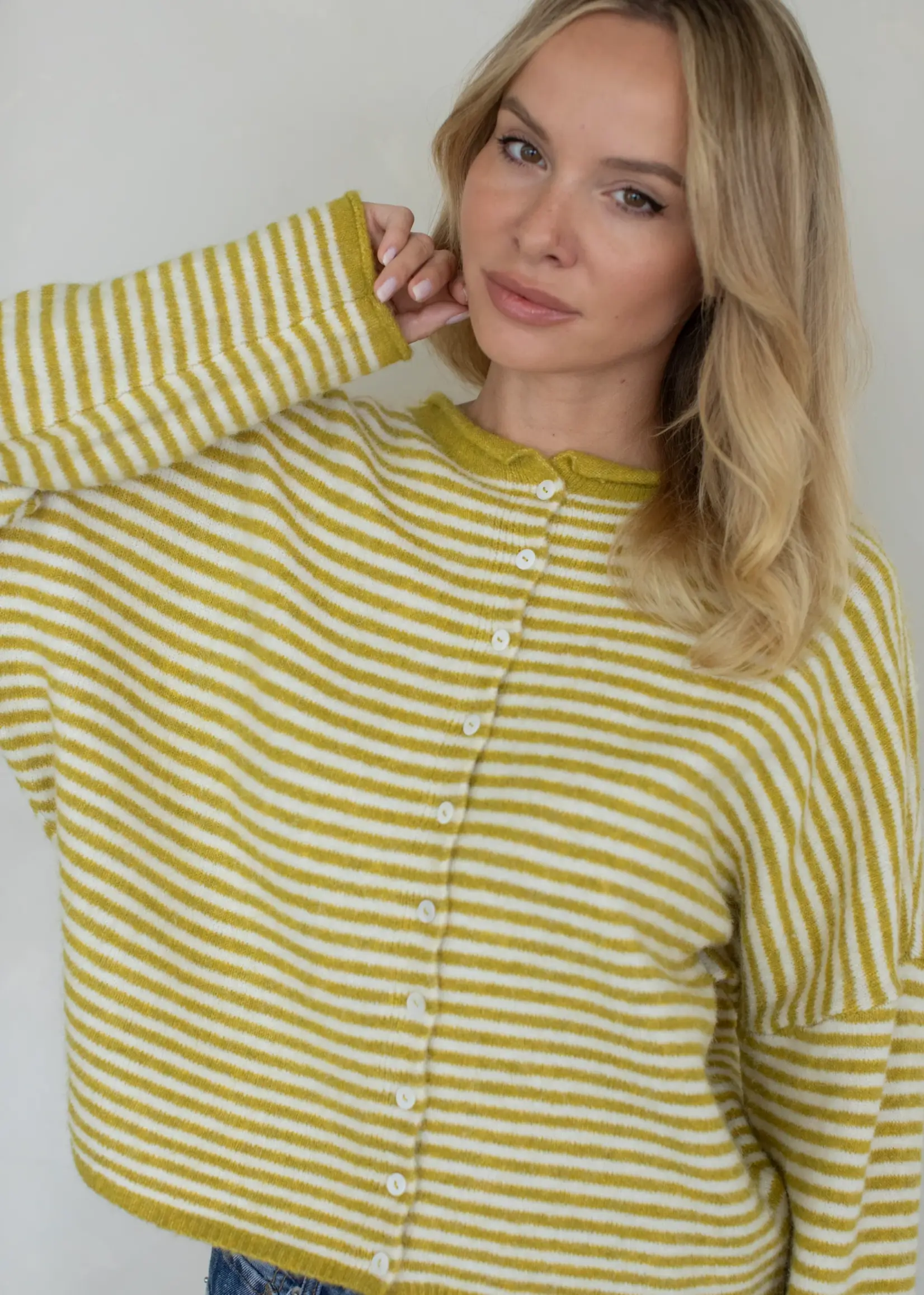 Things Between Piper Cardigan - Mini Stripe