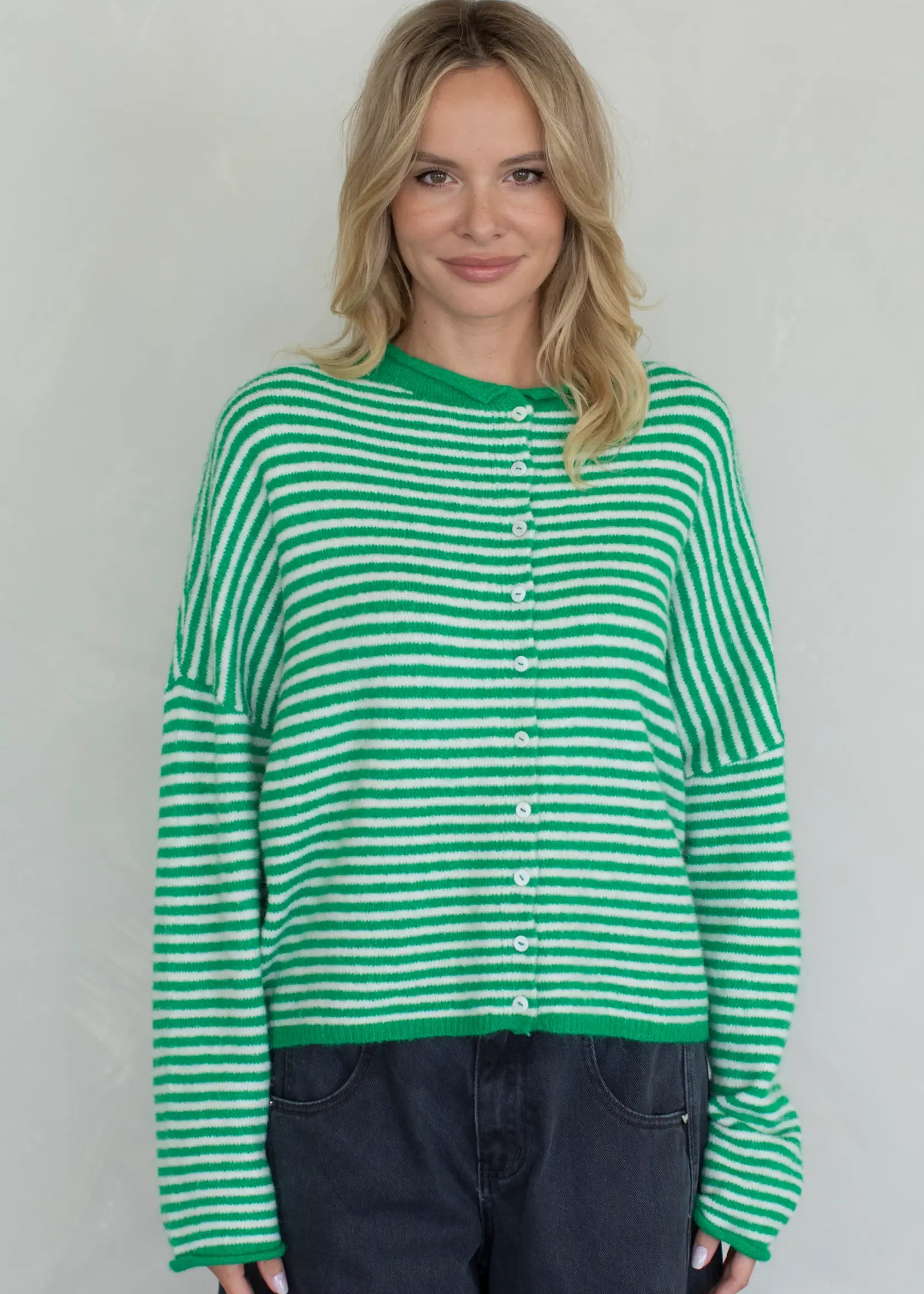 Things Between Piper Cardigan - Mini Stripe