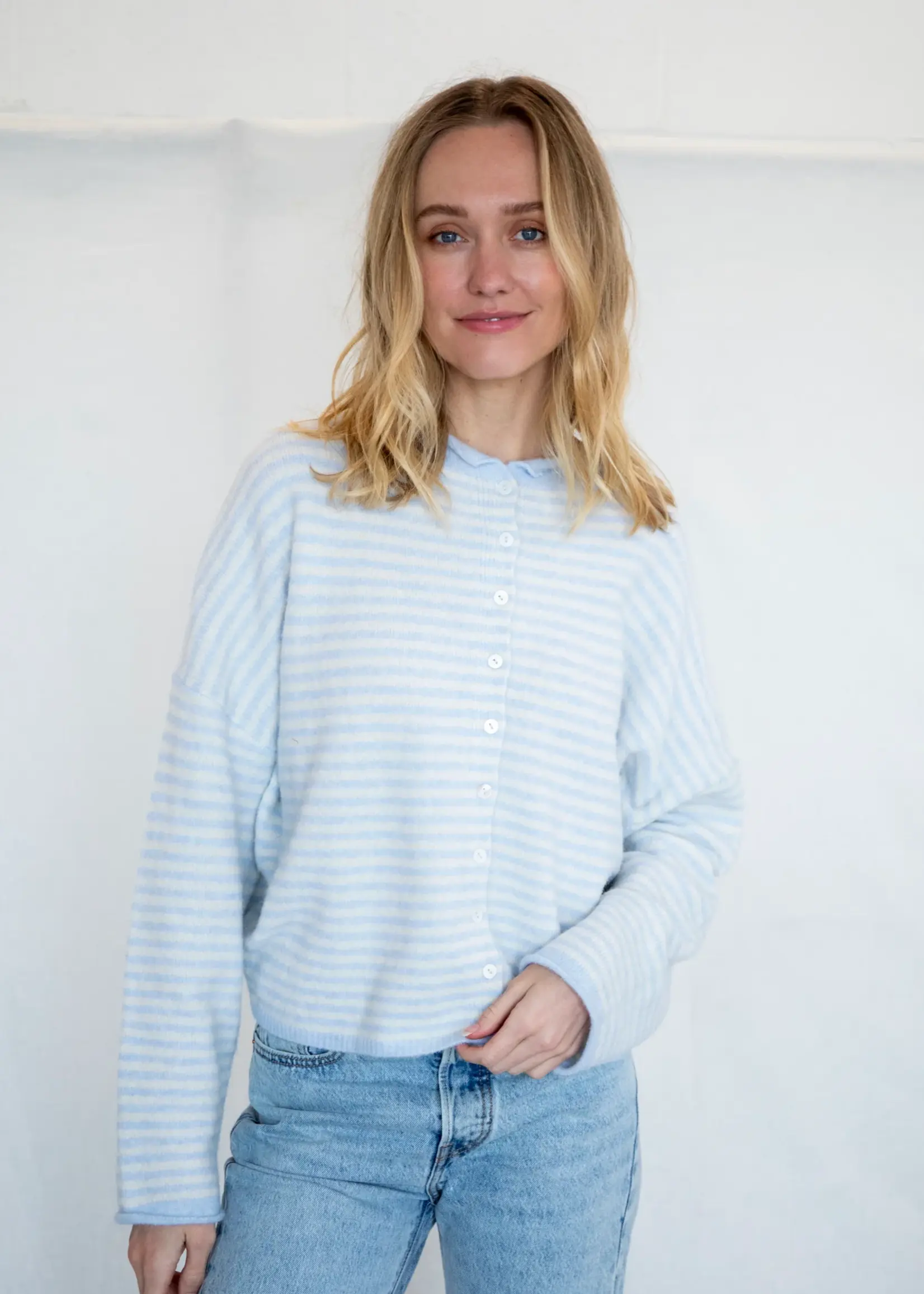 Things Between Piper Cardigan - Mini Stripe