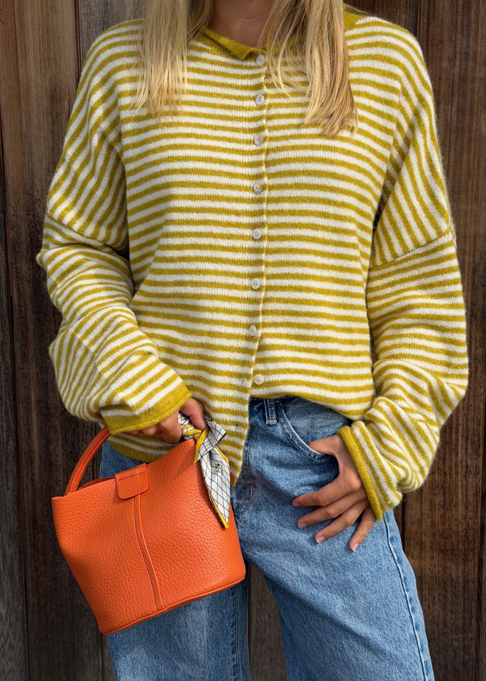 Things Between Piper Cardigan - Mini Stripe