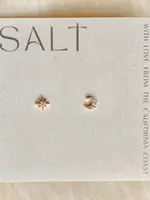 Star & Moon Studs | Gold | Tiny & Dainty Stud Earrings