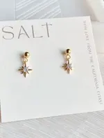 Starburst Huggie Hoops | Gold | Star Charm Earrings