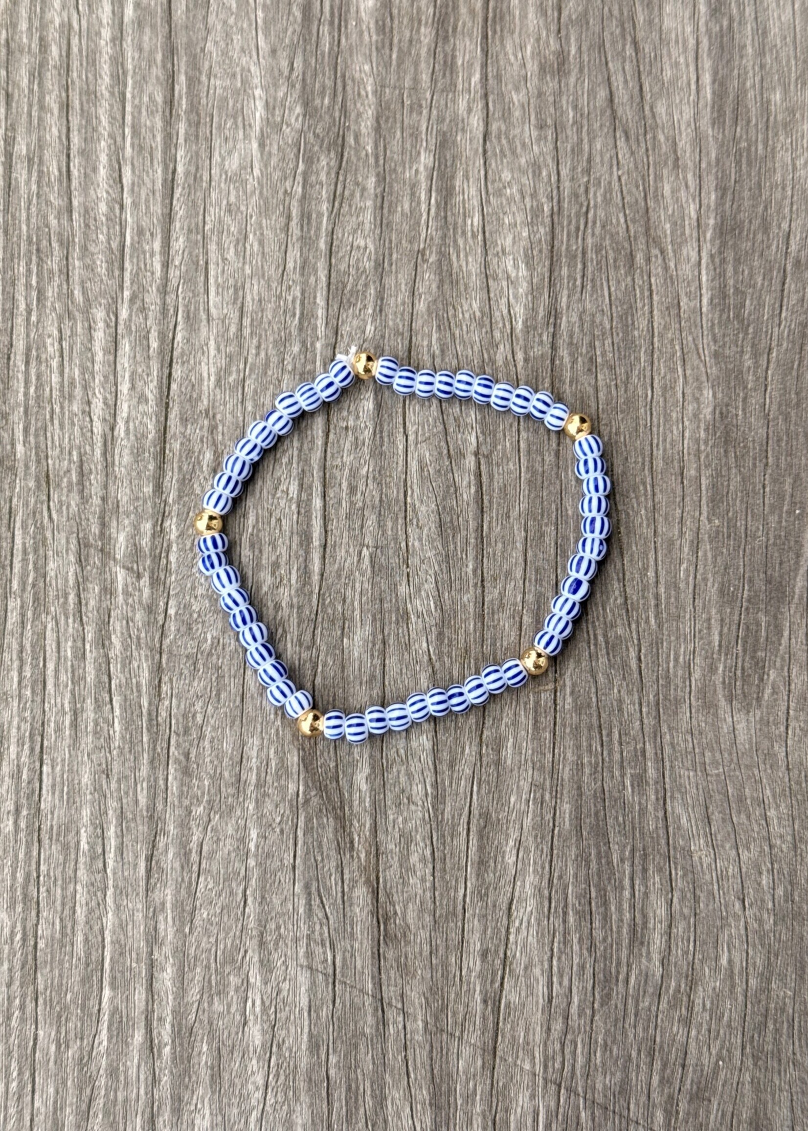 Striped Bead Bracelet