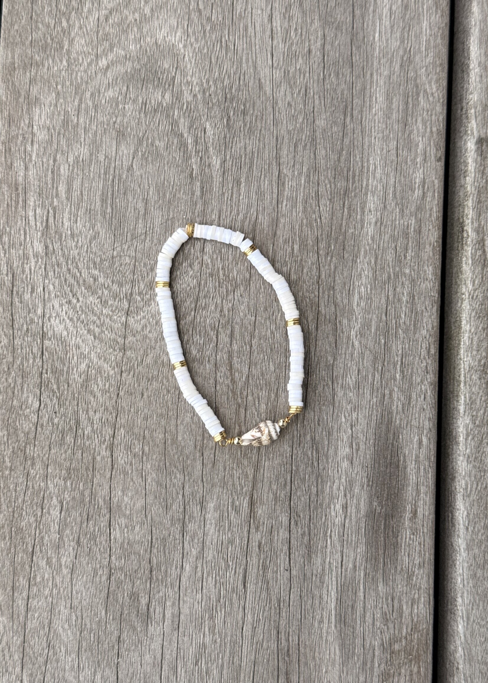 Mini Shell Heishi Bracelet