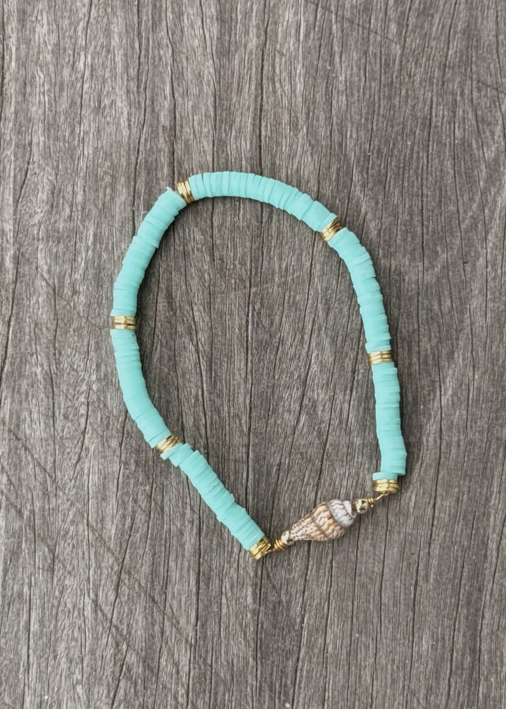 Mini Shell Heishi Bracelet