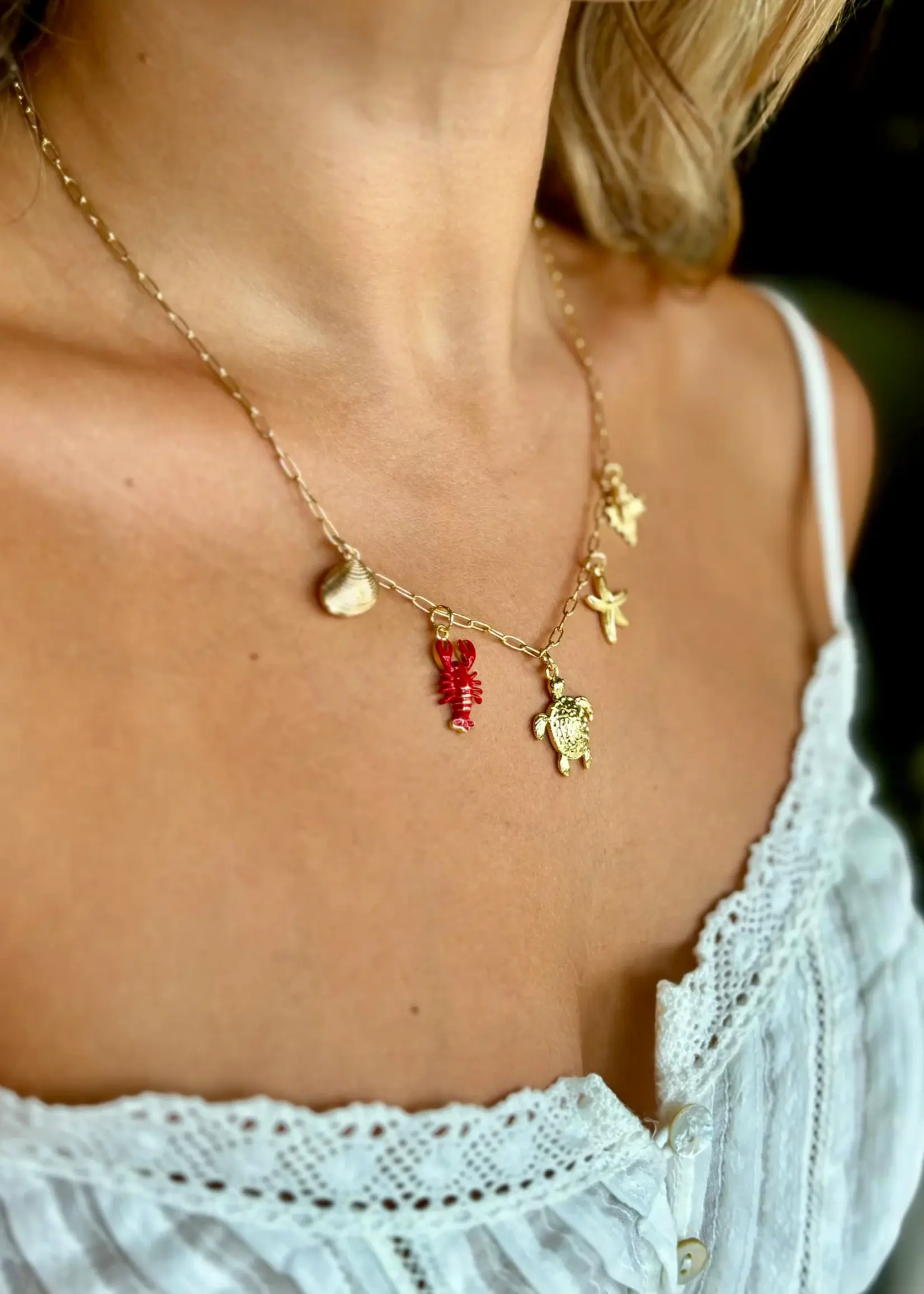 Silver Girl Jewelry Morning Tides Charm Necklace