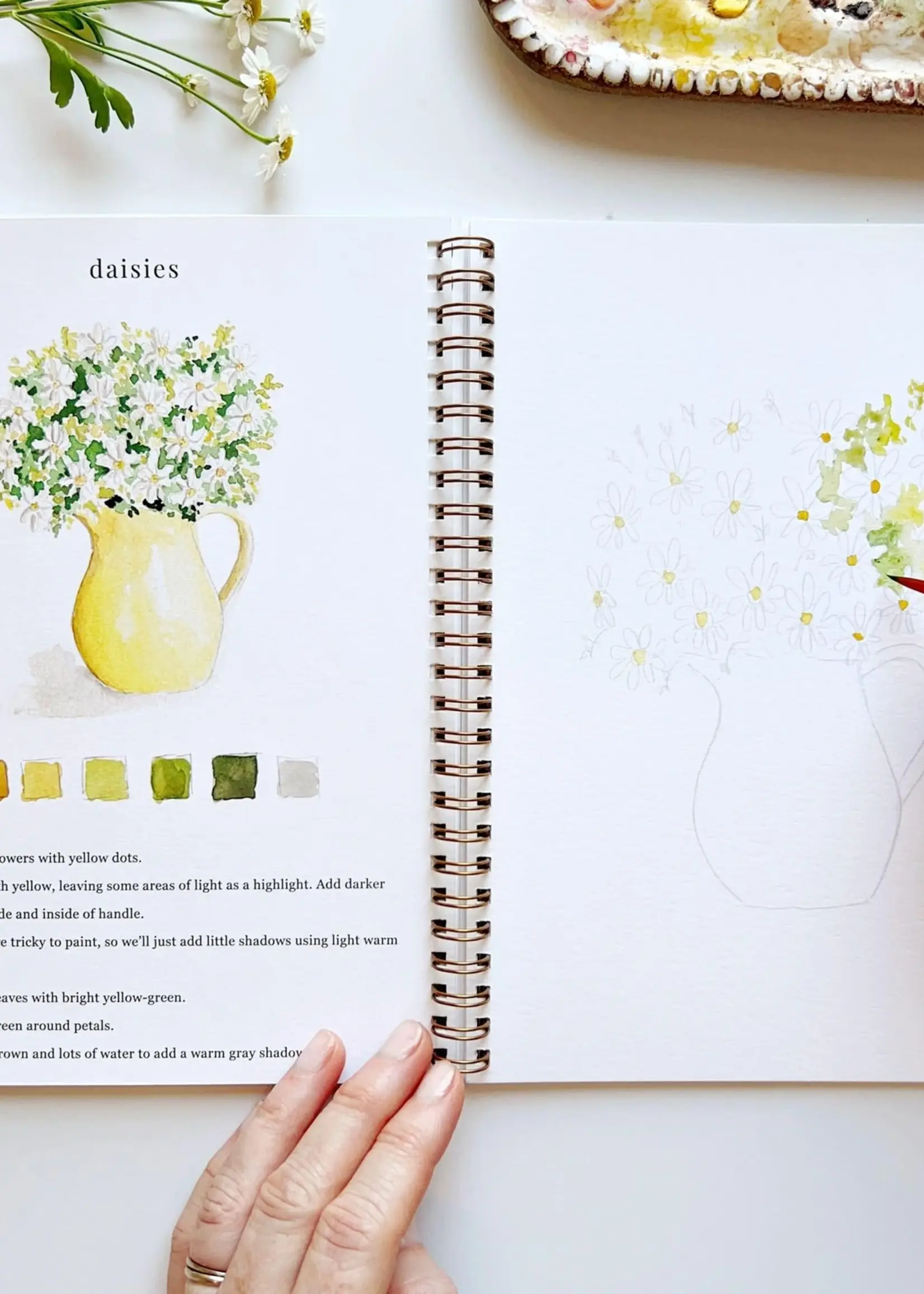 Flowers Watercolor Workbook