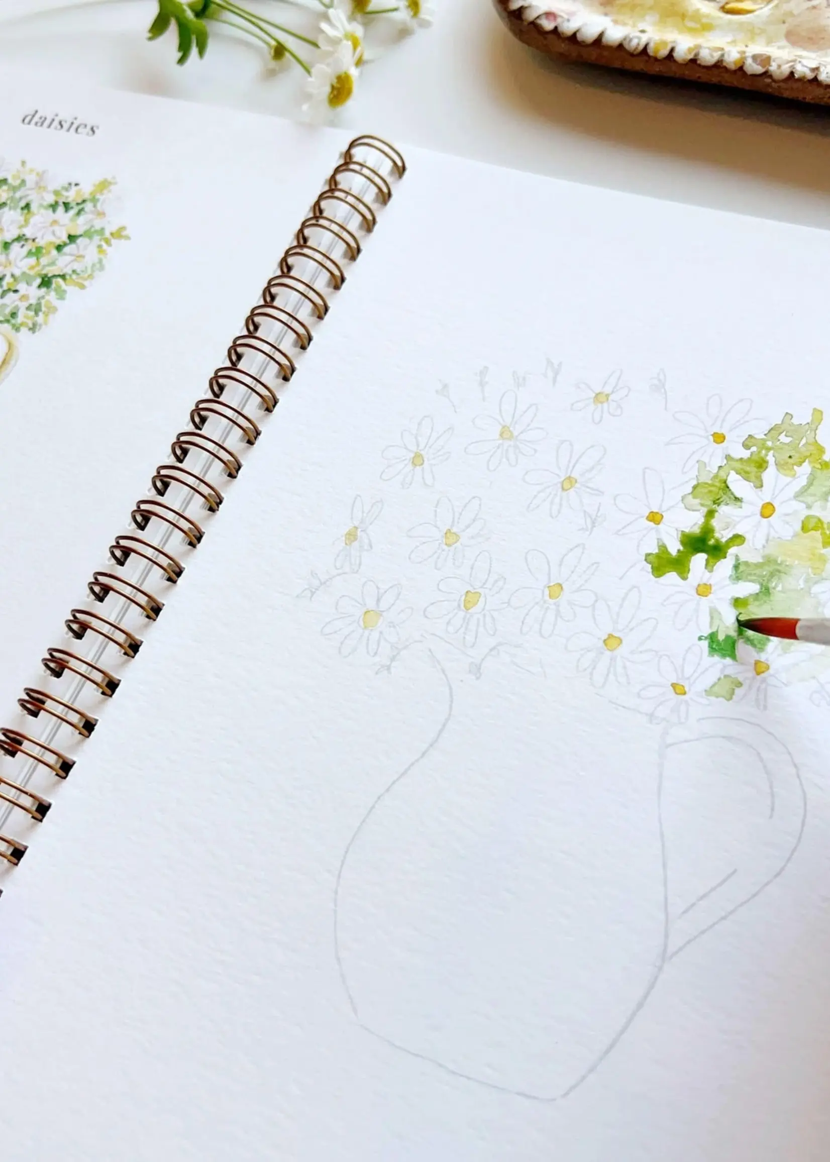 Flowers Watercolor Workbook