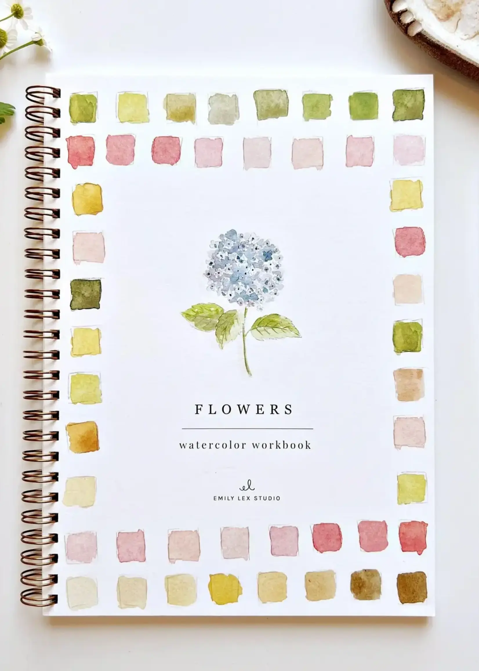 Flowers Watercolor Workbook