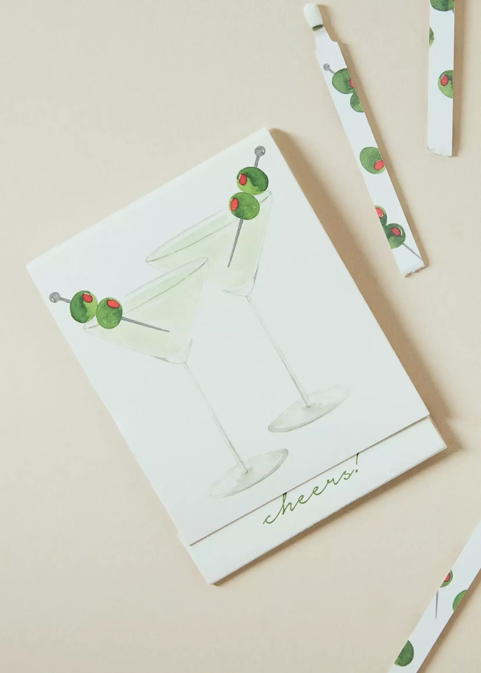 Cheers Martini Match Card® | Candle Matches