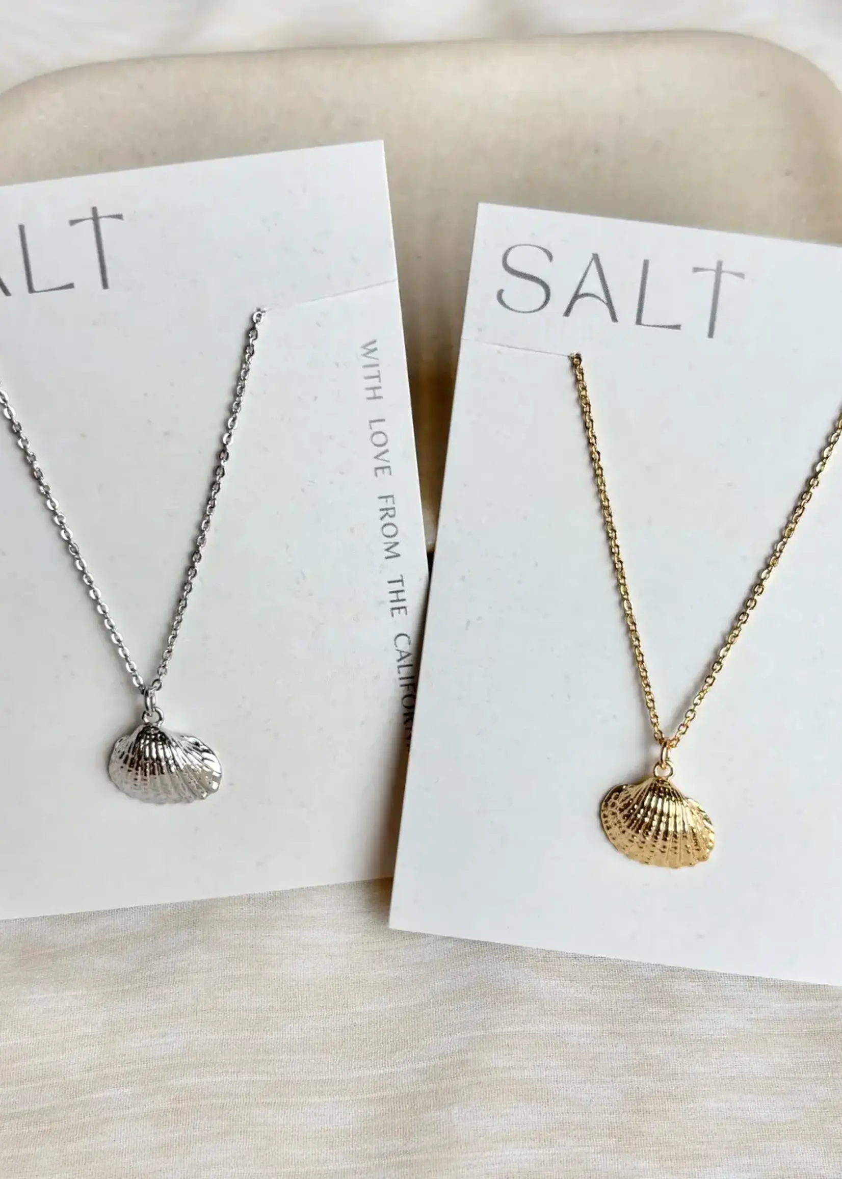 Scallop Seashell Necklace | Gold | Coastal Jewelry