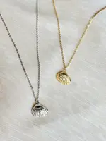 Scallop Seashell Necklace | Gold | Coastal Jewelry
