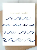 Waves Birthday Greeting Card | Birthday Card