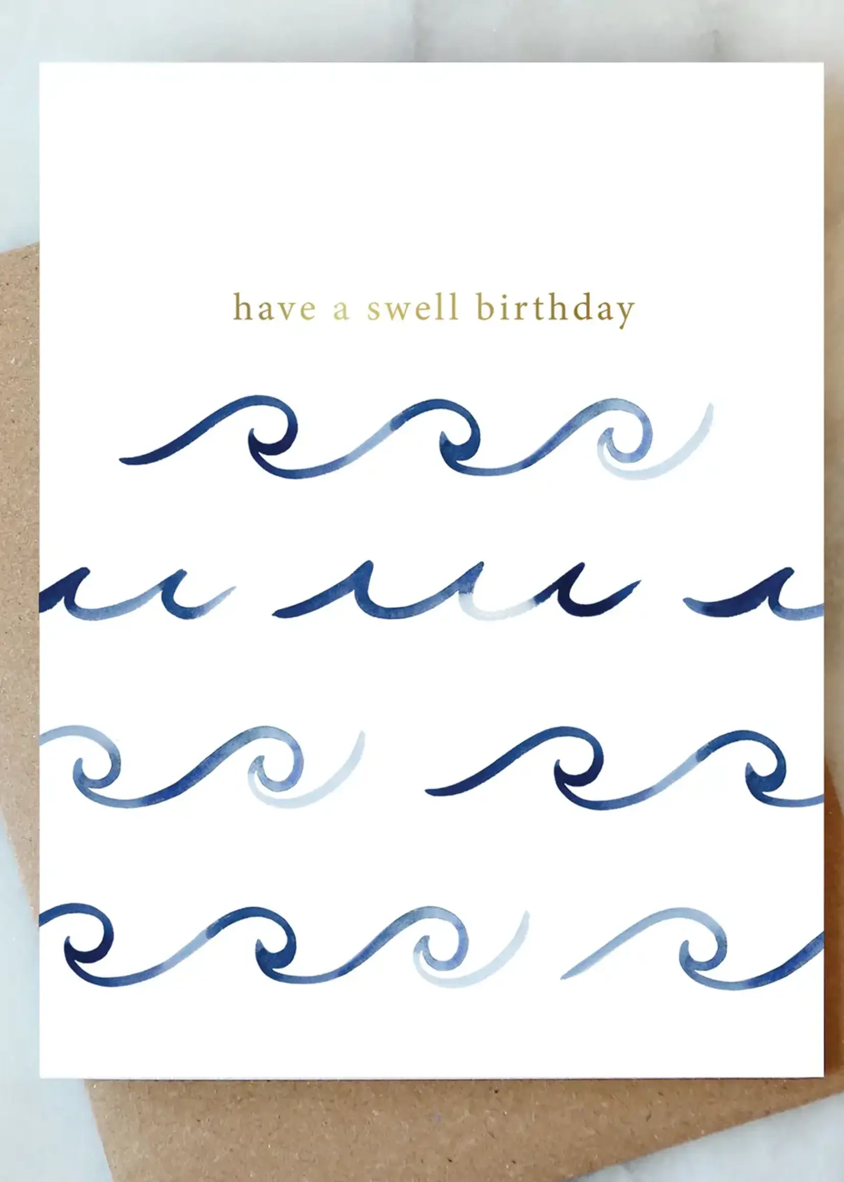 Waves Birthday Greeting Card | Birthday Card
