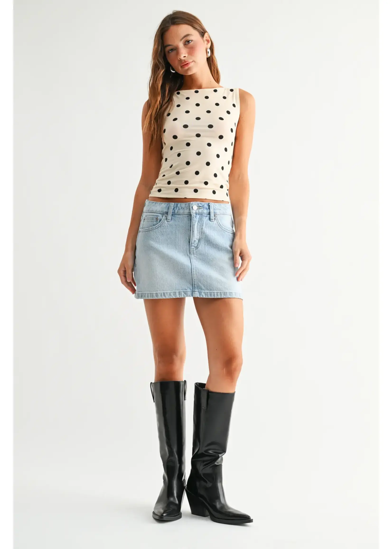 Micro Skirt W/ Slit