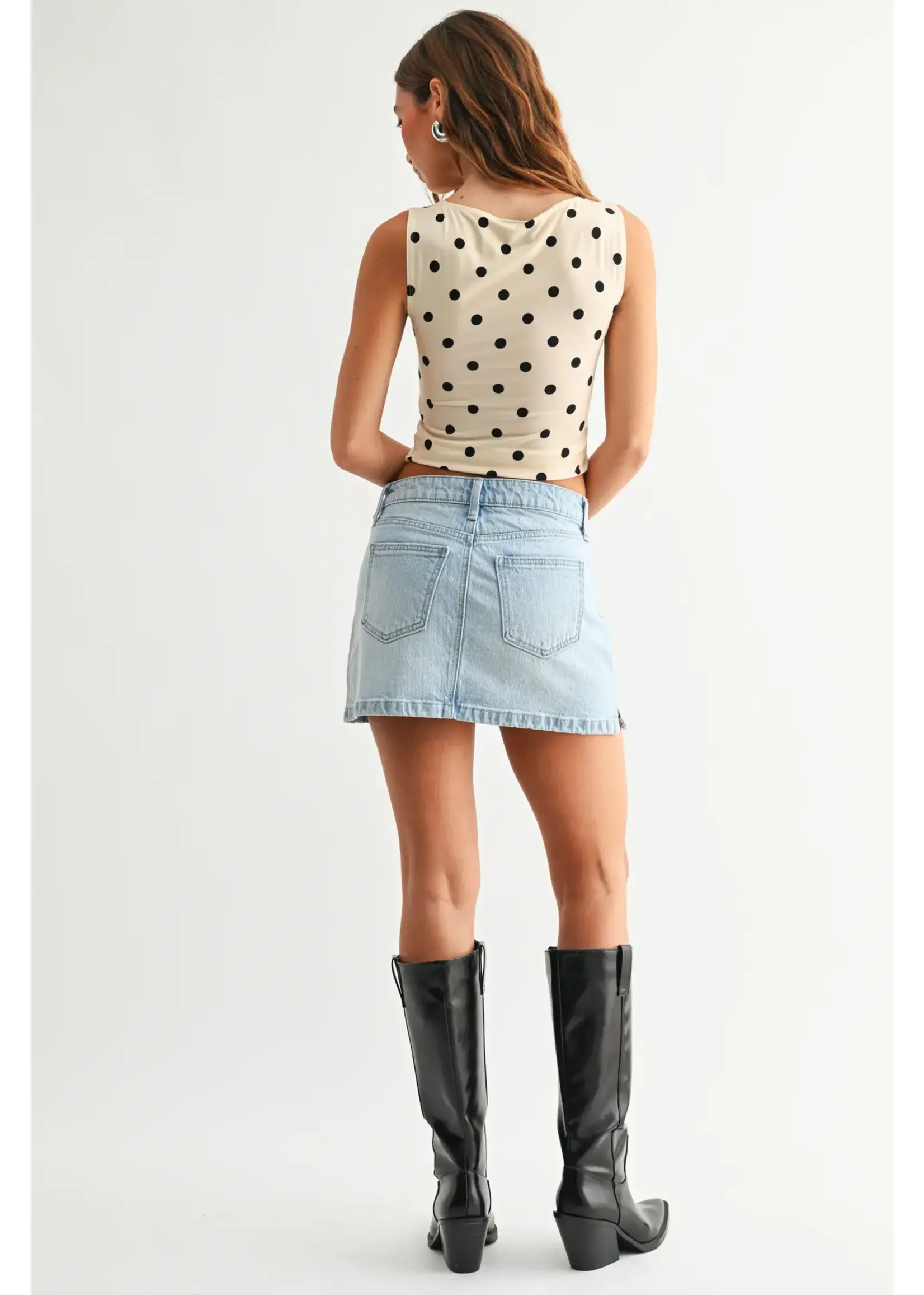 Micro Skirt W/ Slit