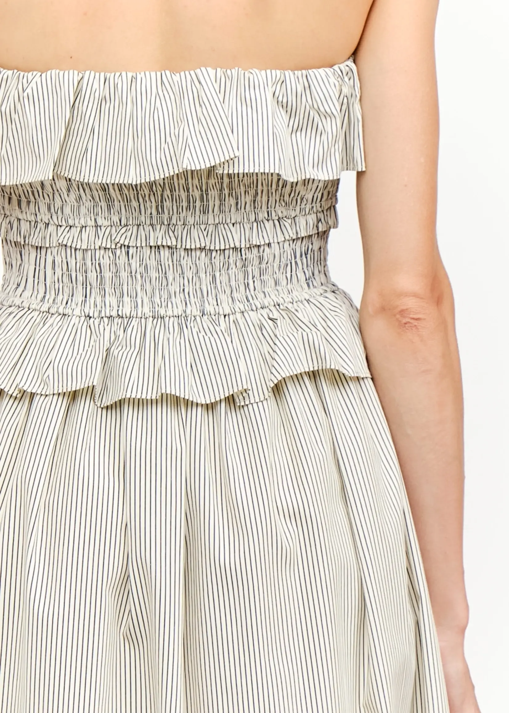 Flynn Cream Stripe Dress