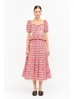 Clemence Plaid Blouse
