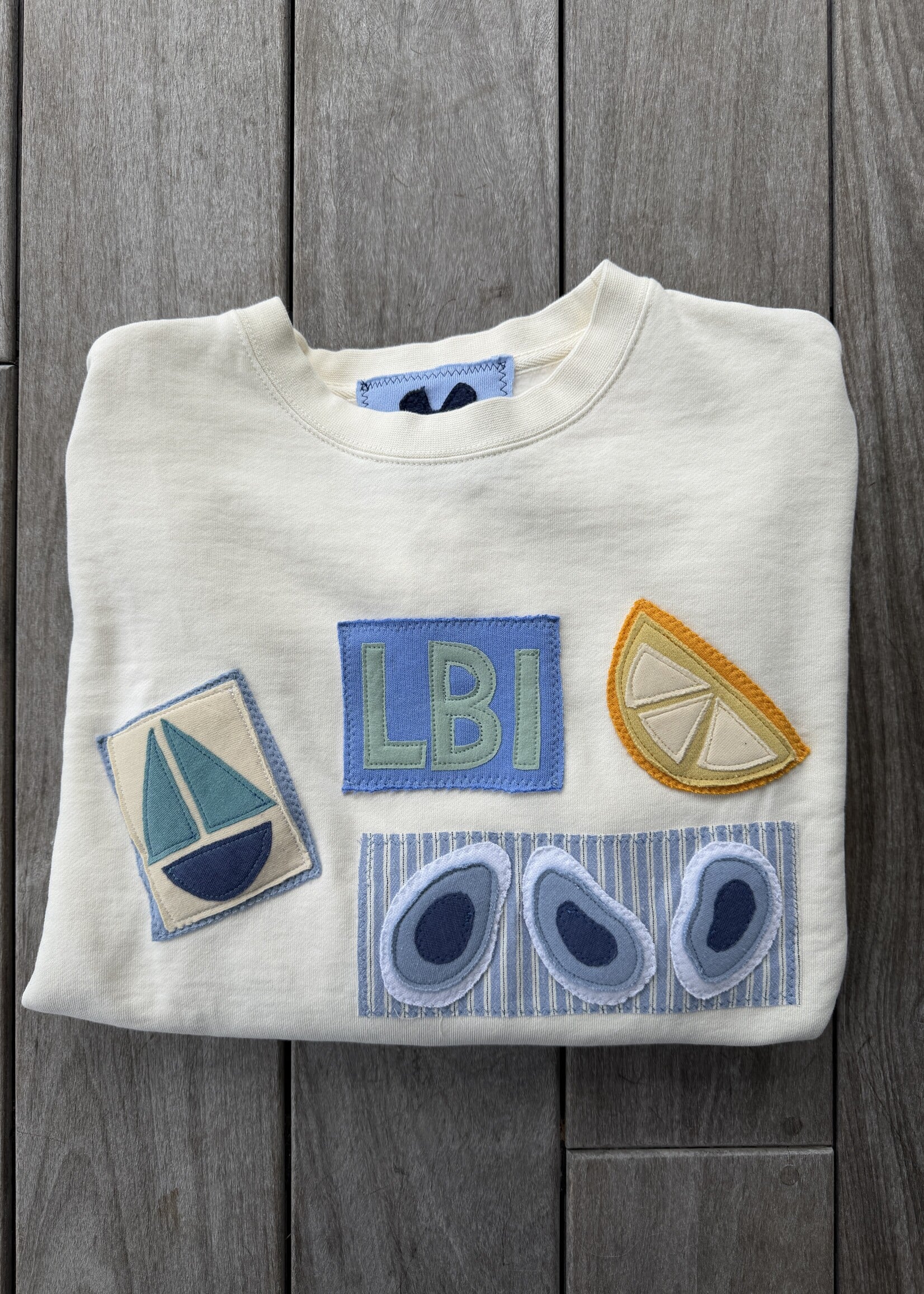 One-Of-A-Kind Patchwork Crewneck