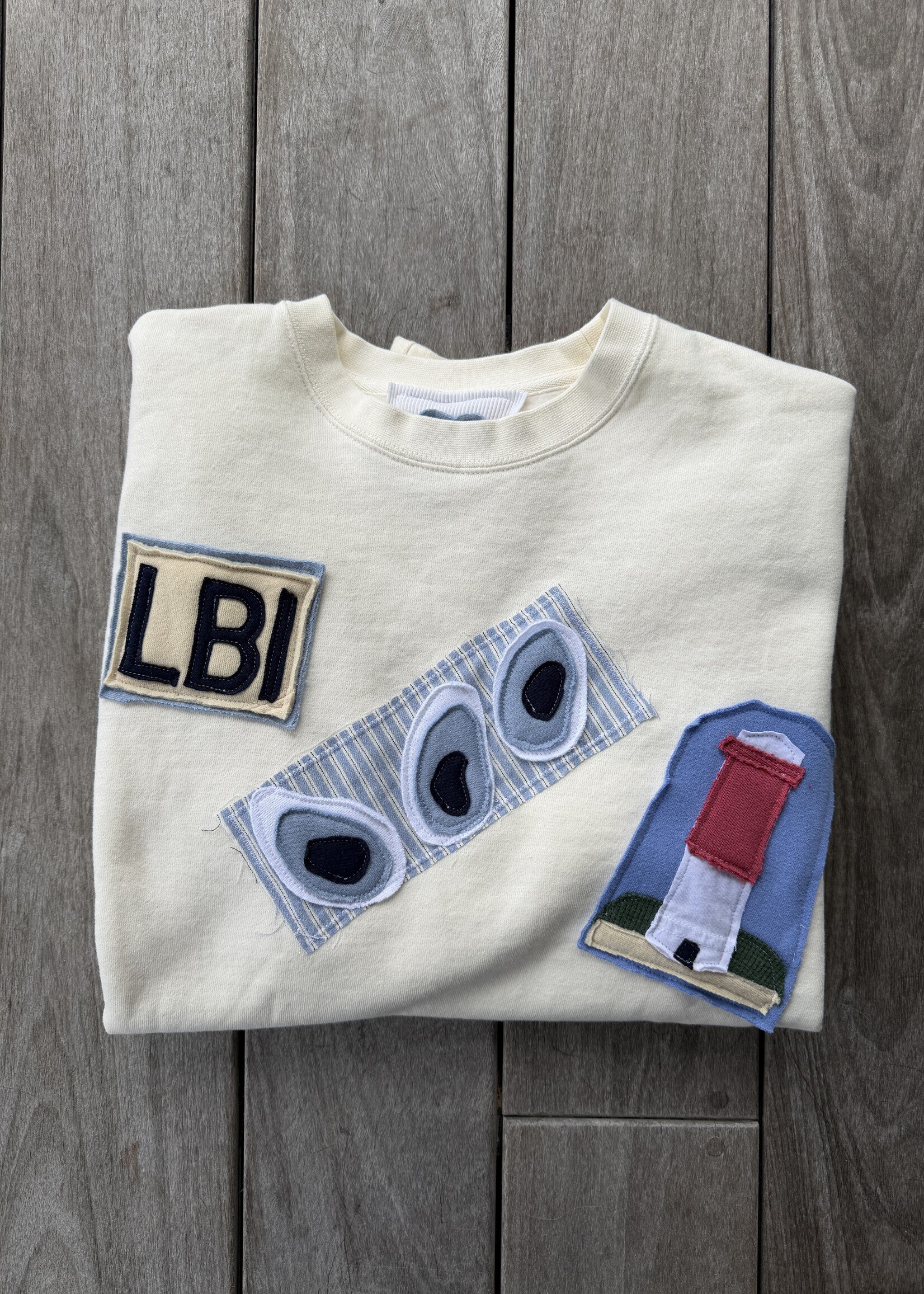 One-Of-A-Kind Patchwork Crewneck