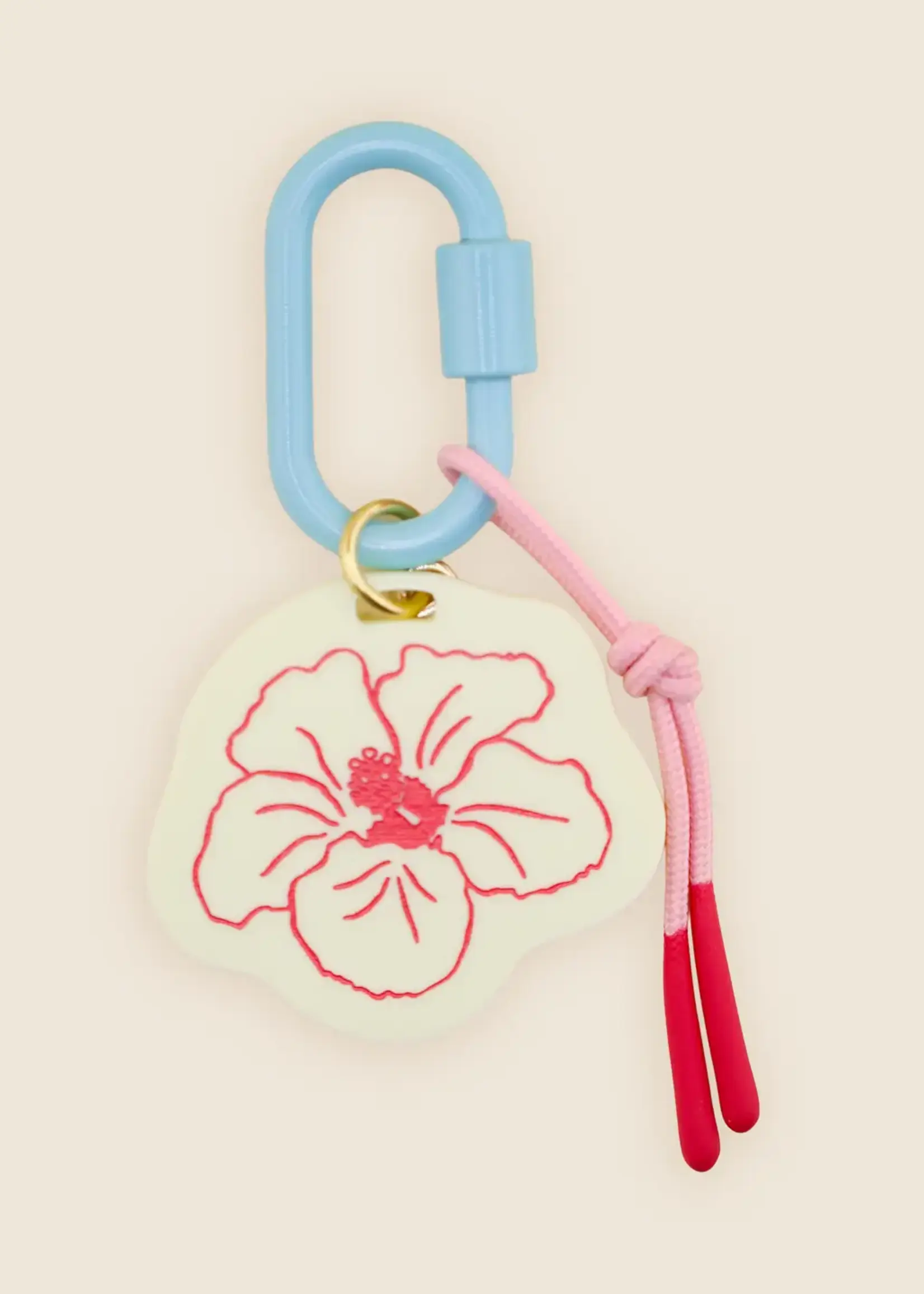 Hibiscus Bag Charm