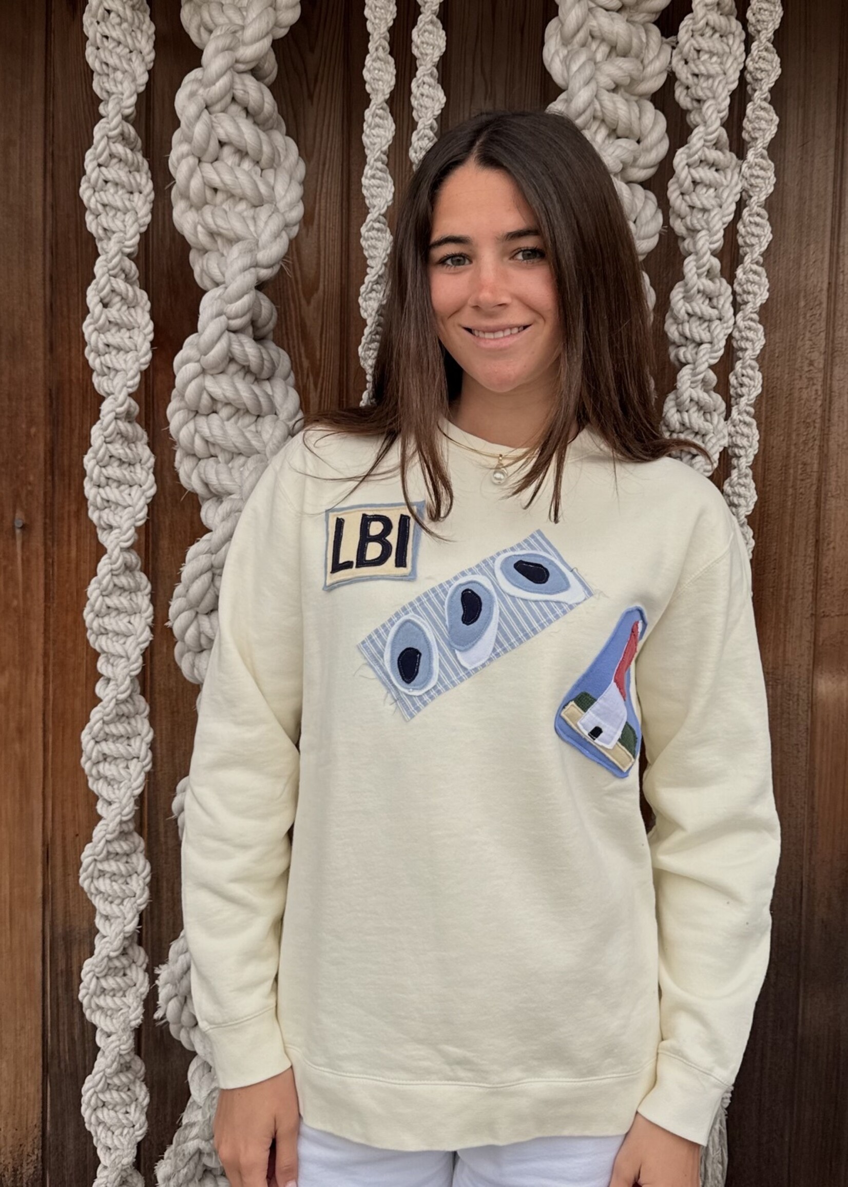 One-Of-A-Kind Patchwork Crewneck