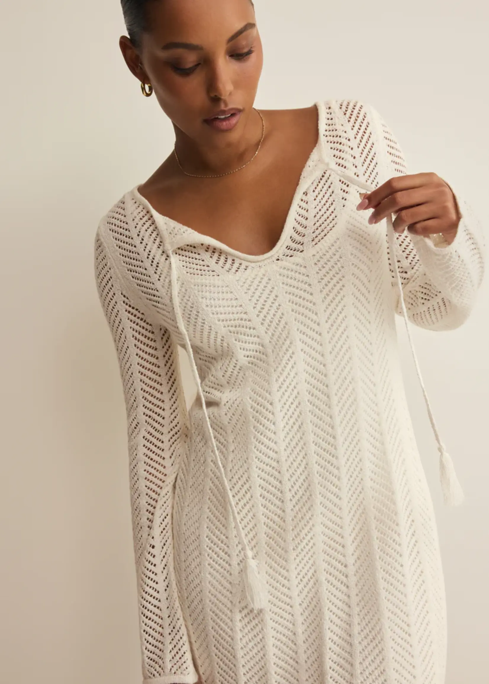 Z Supply Falling Waters Crochet Dress