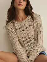 Z Supply Upland Crochet Sweater