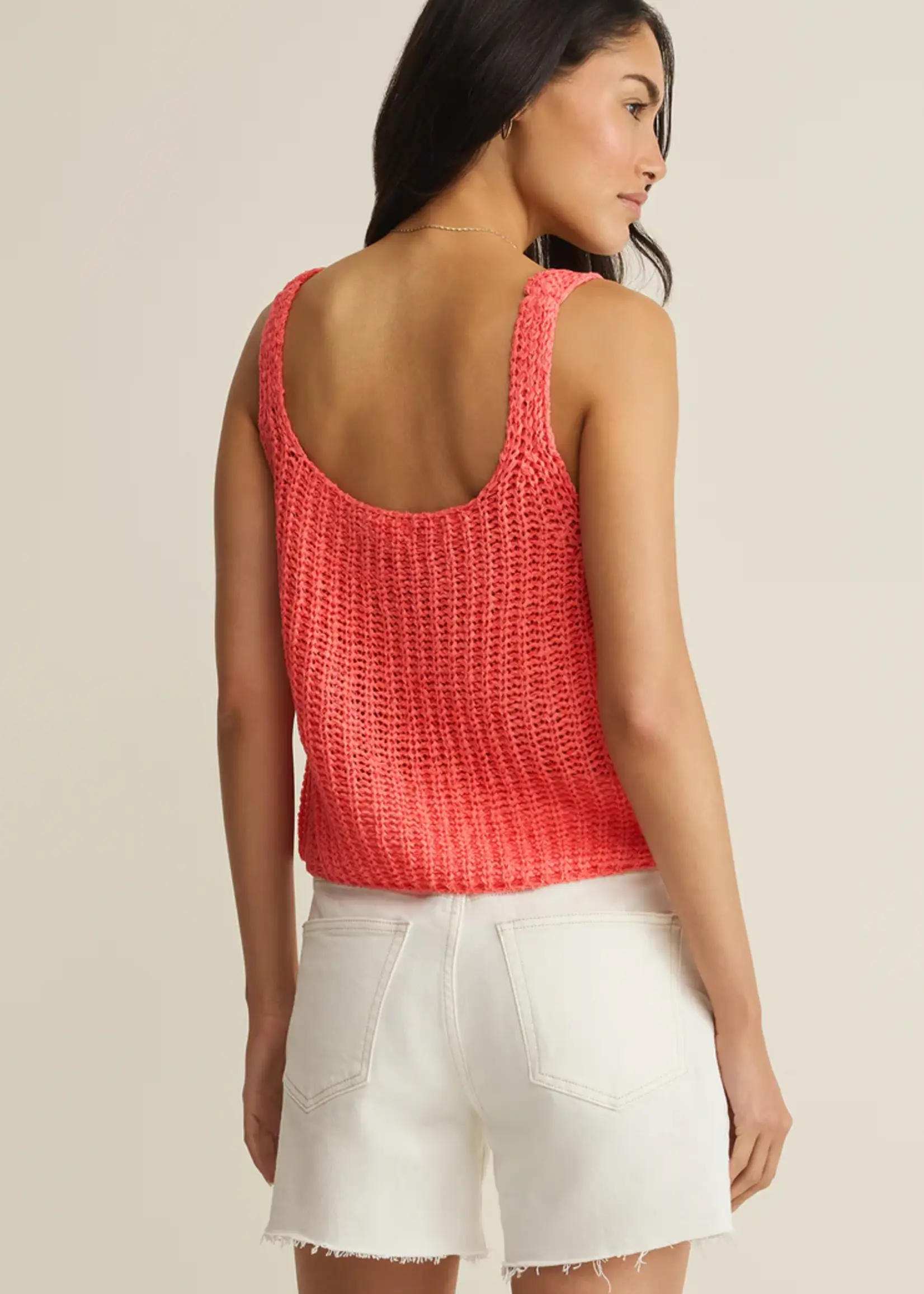 Z Supply Tate Lace up Sweater Top