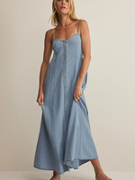 Z Supply Angel Eyes Twill Midi Dress
