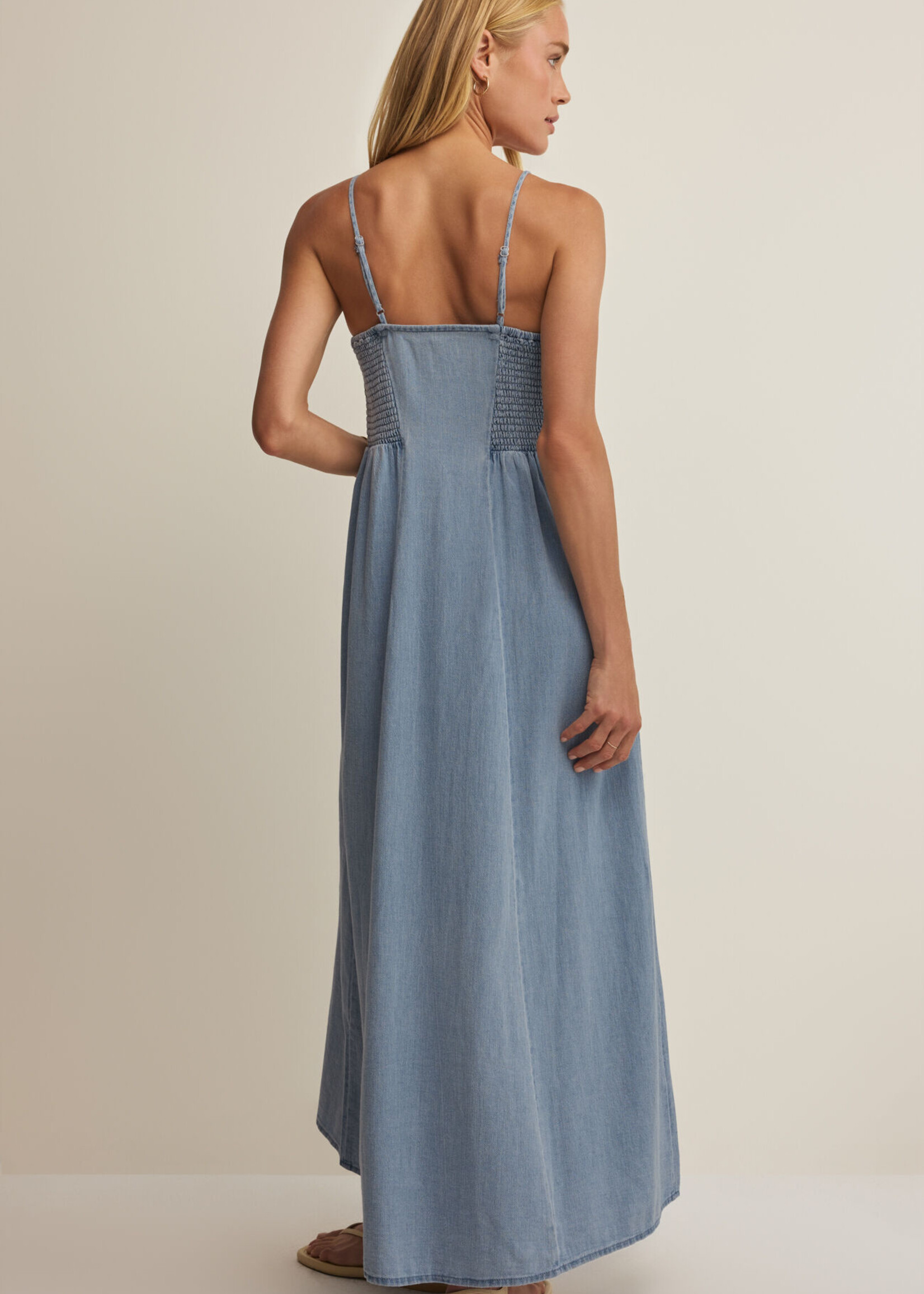 Z Supply Angel Eyes Twill Midi Dress