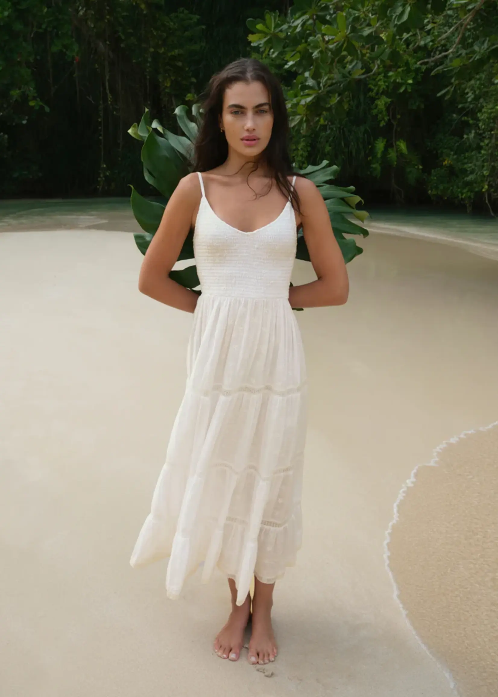 Z Supply Behati Eyelet Midi Dress