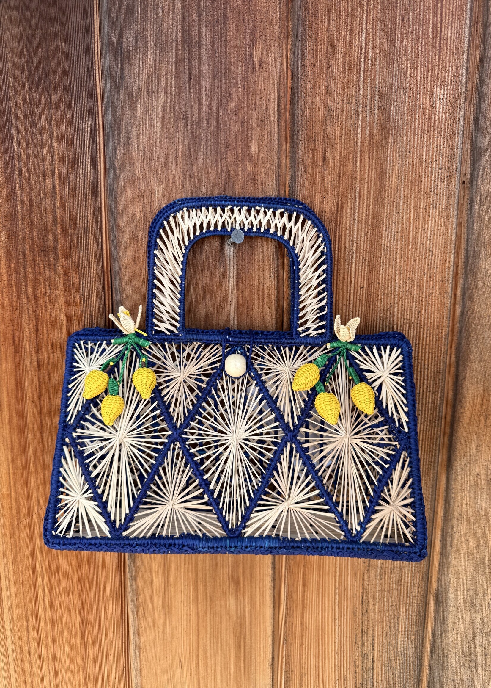 Samira Bag Navy Lemons