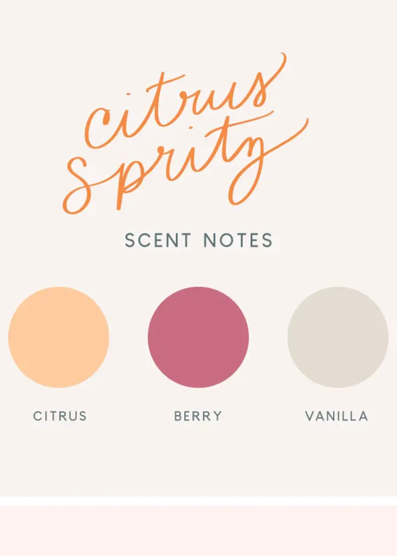 poured goods Citrus Spritz Candle: 8 oz Soy Wax Hand-Poured Candle