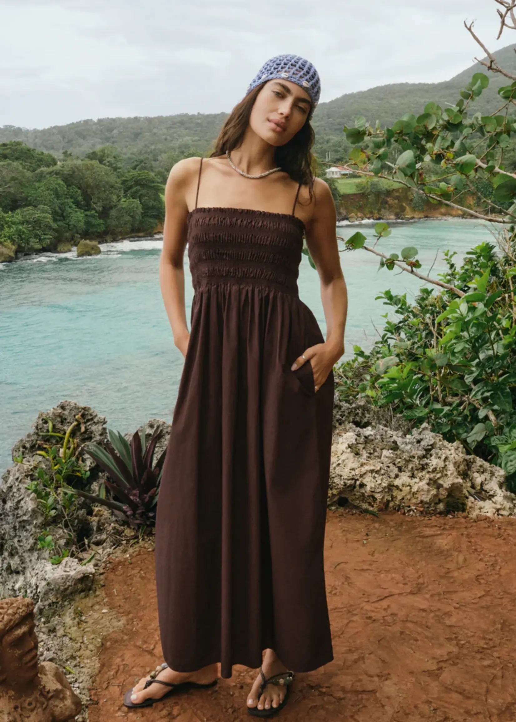 Z Supply Cornelia Poplin Midi Dress
