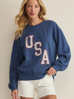 Z Supply Americana Boyfriend Sweatshirt
