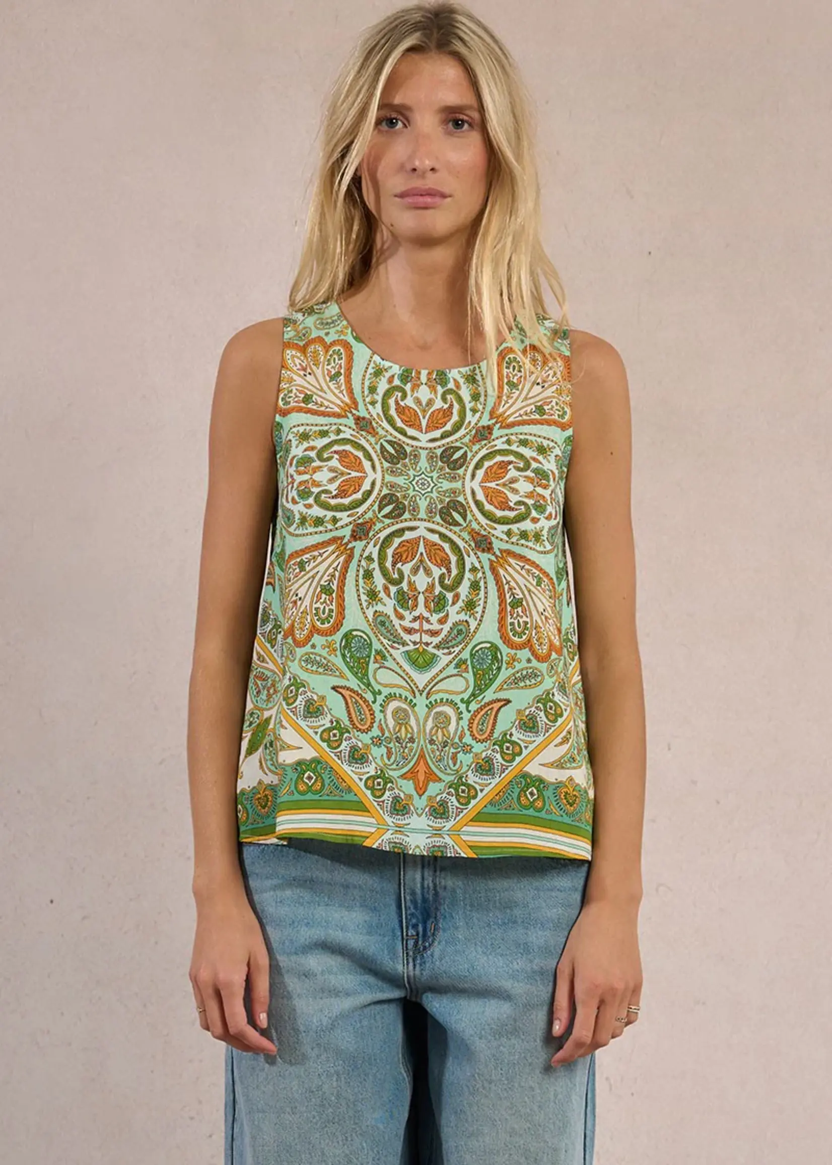 Knotted Satin Top
