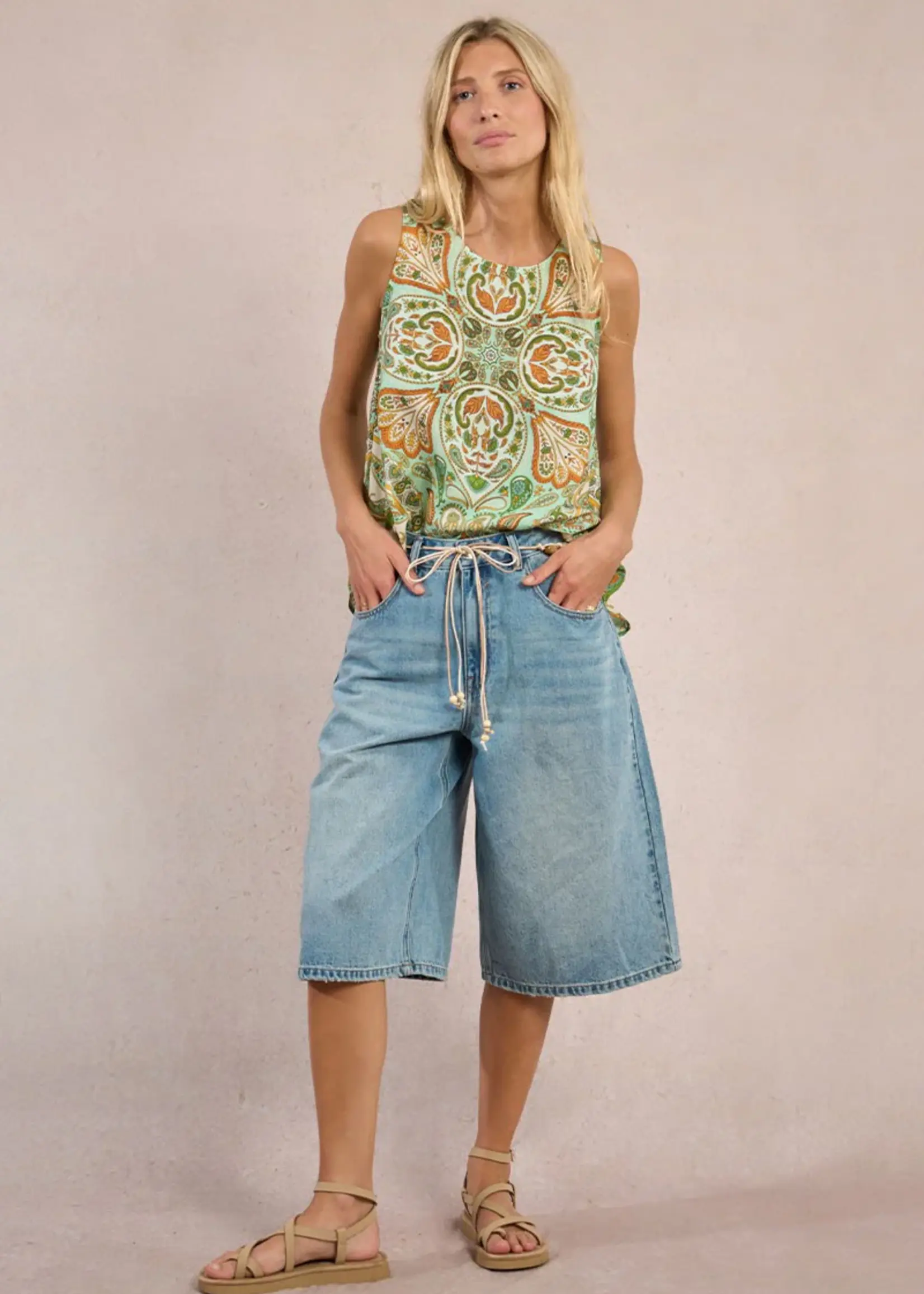 Knotted Satin Top