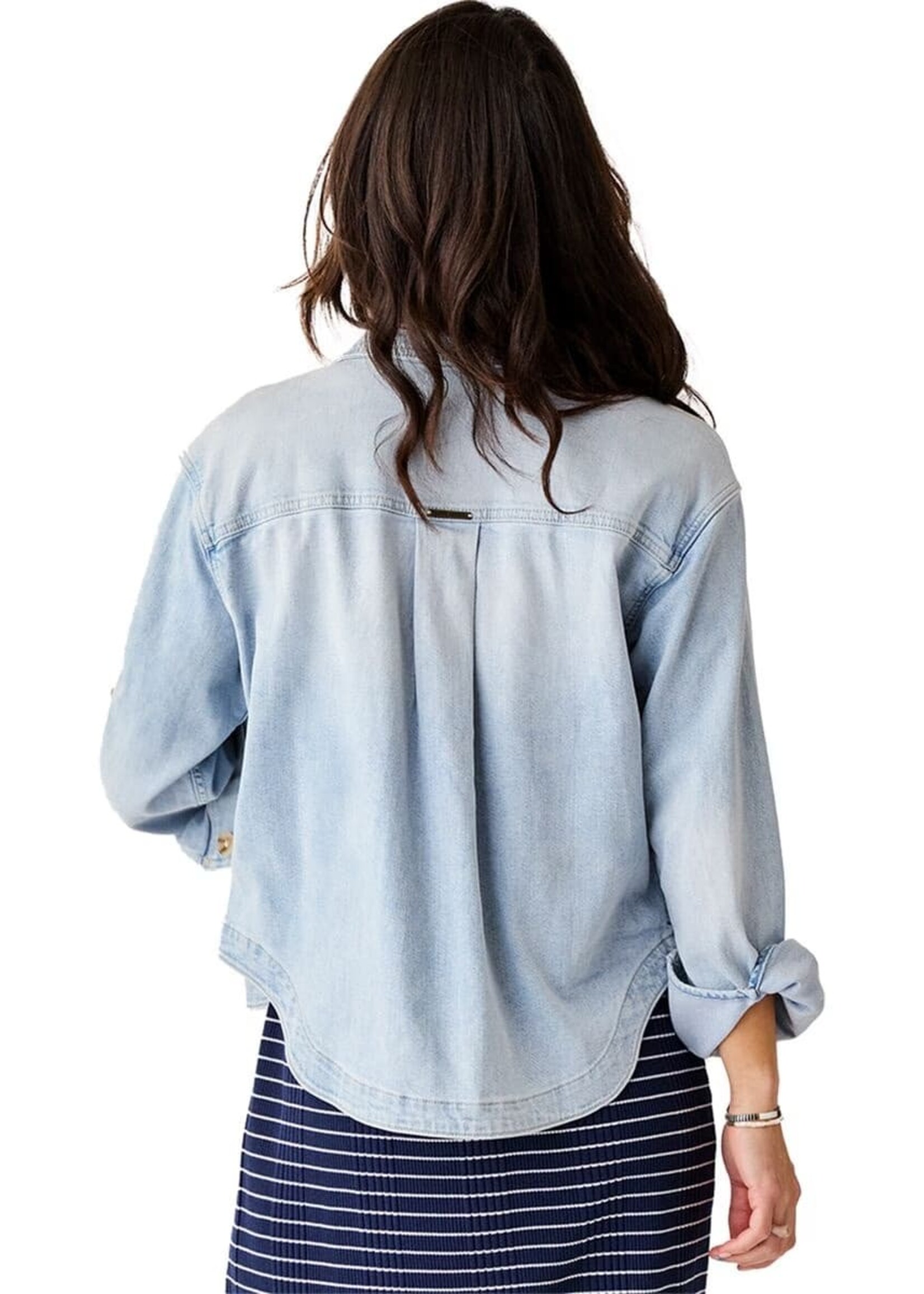 Carve Designs Flora Denim Shacket