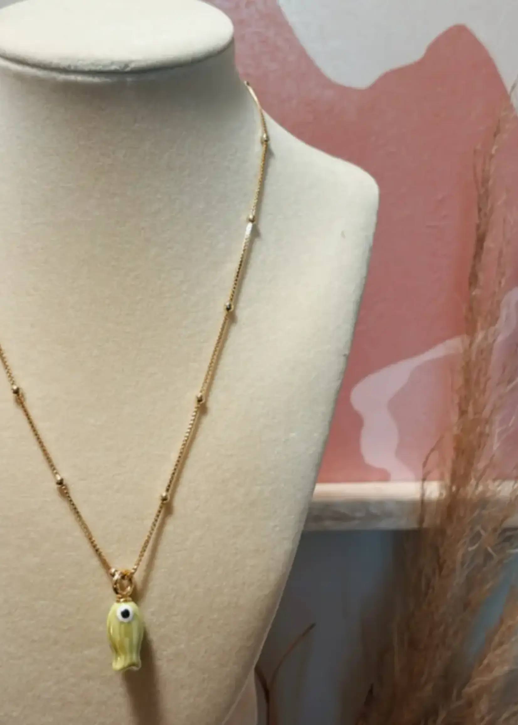 driftaway jewelry Fish and Gold Necklace
