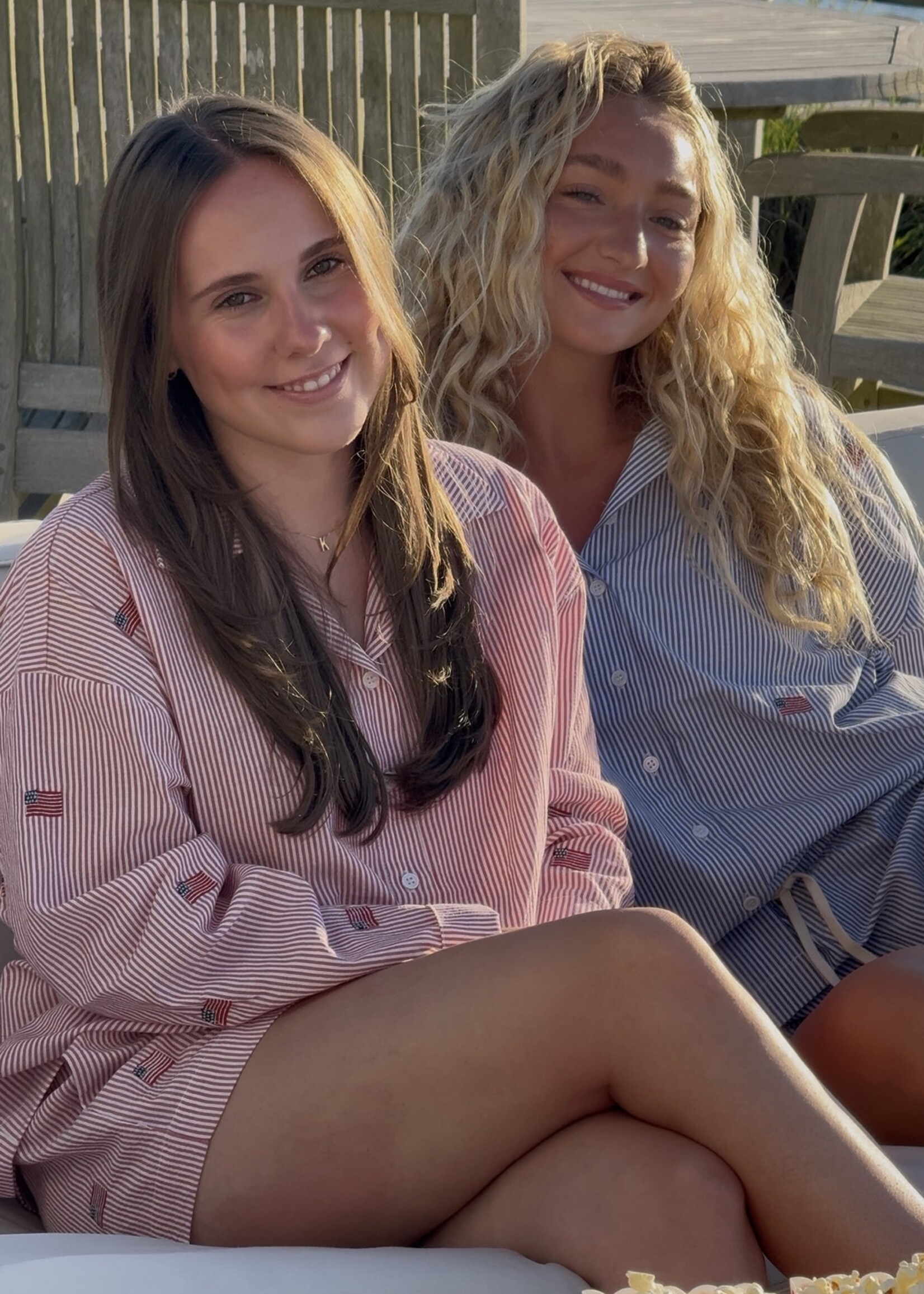 Stripe Flag Button Down
