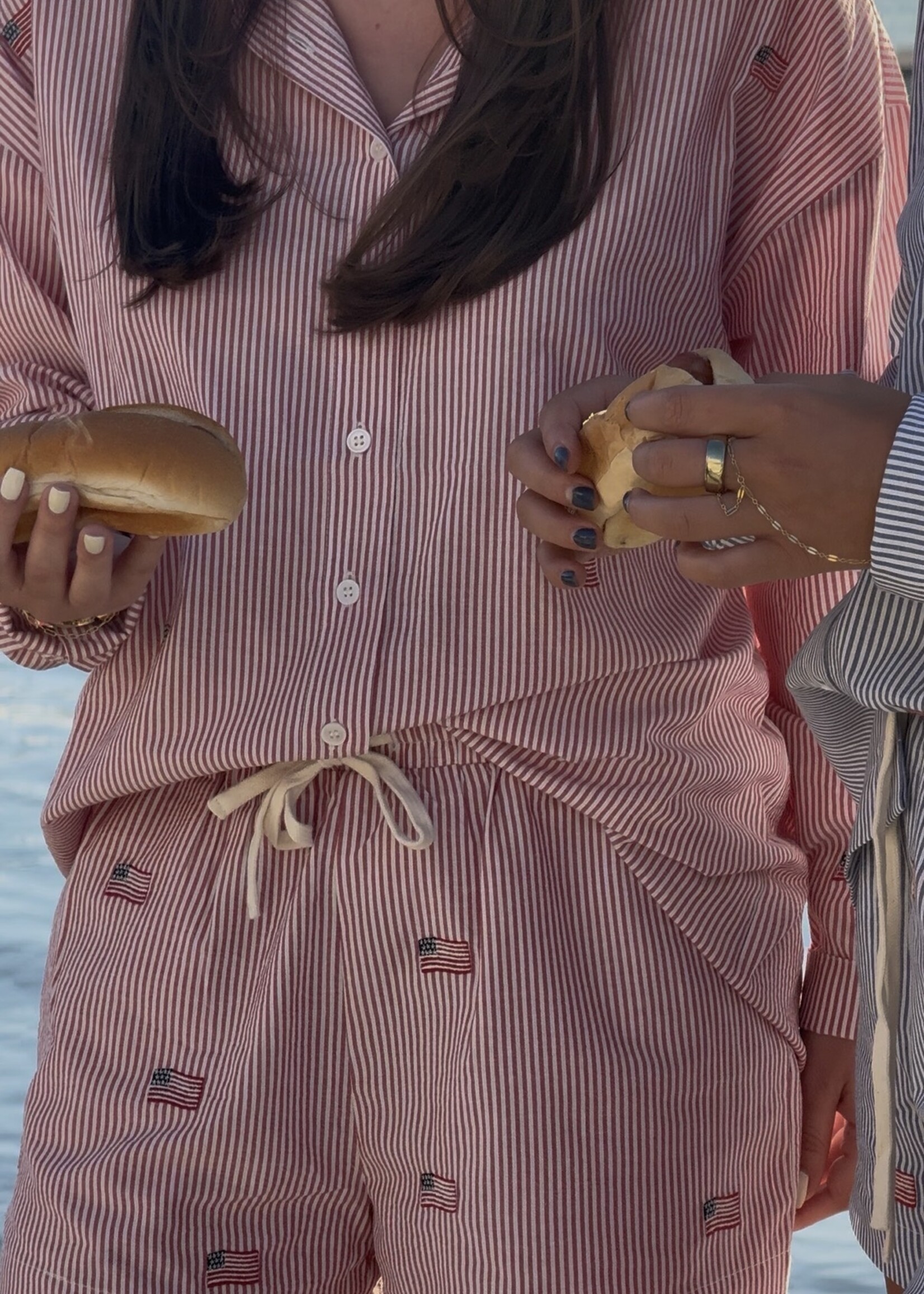 Stripe Flag Button Down