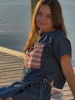 Chambray Denim Skort