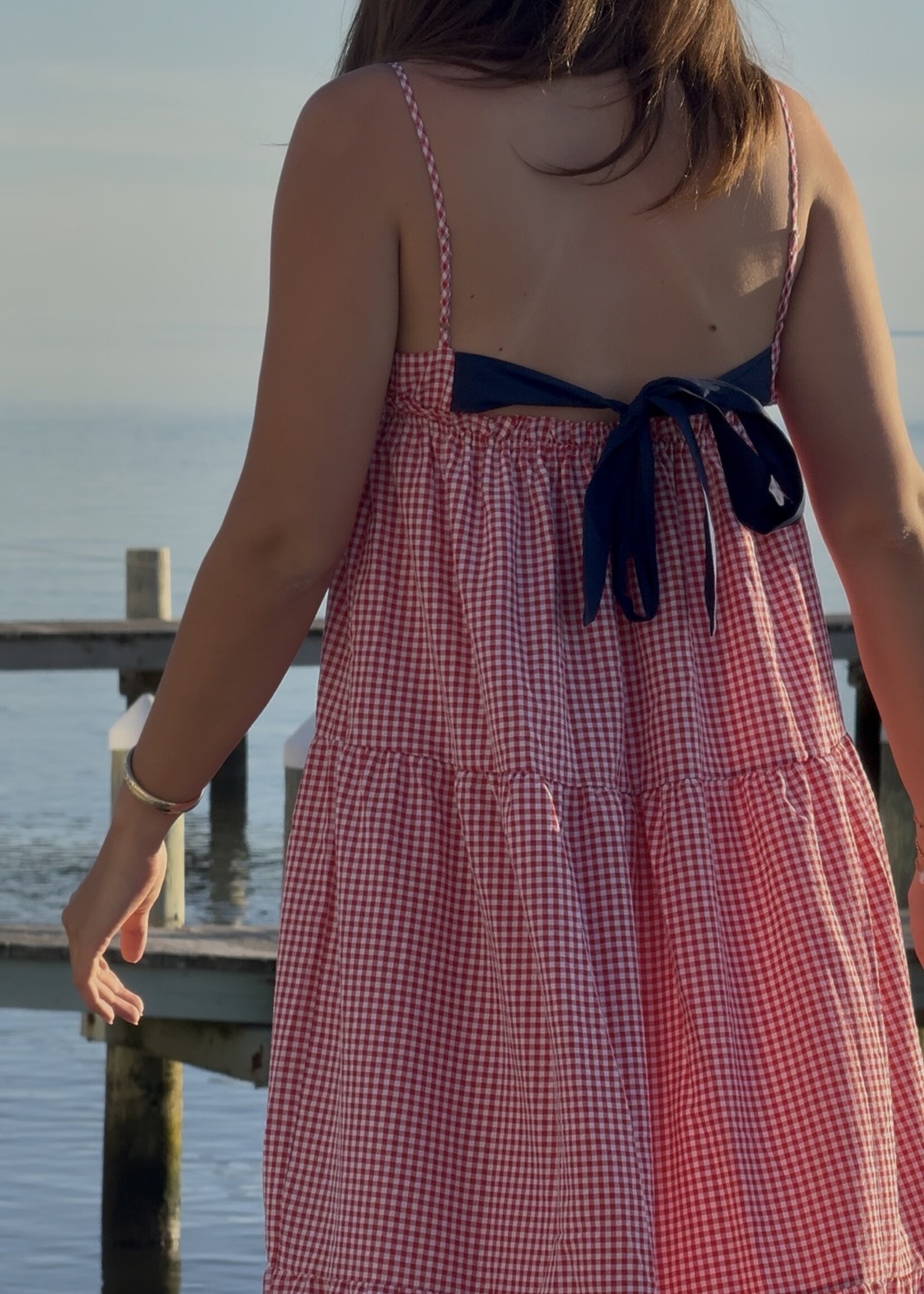 Gingham Tiered Dress