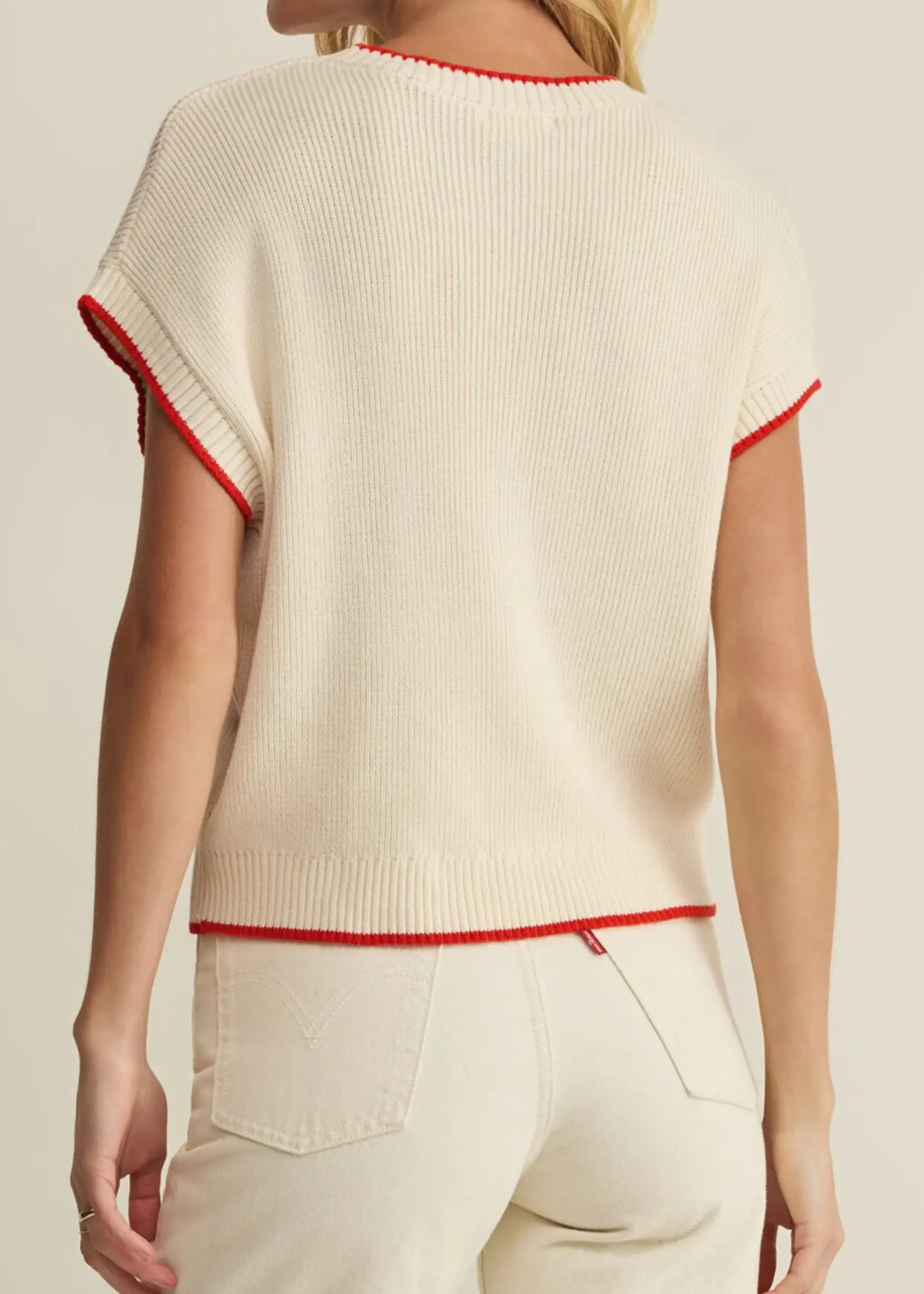 Z Supply Sleeveless Patriot Sweater