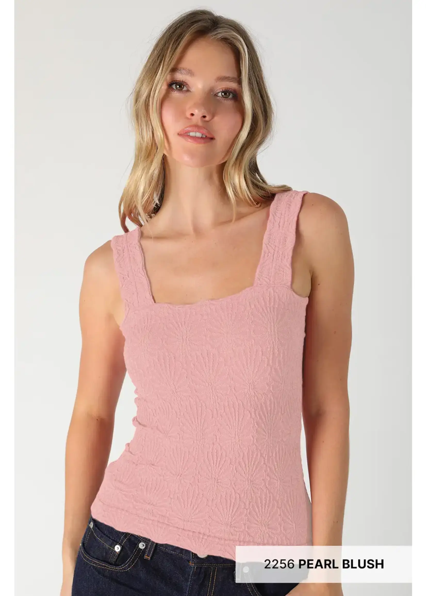 NIKIBIKI Lace Textured Square Top
