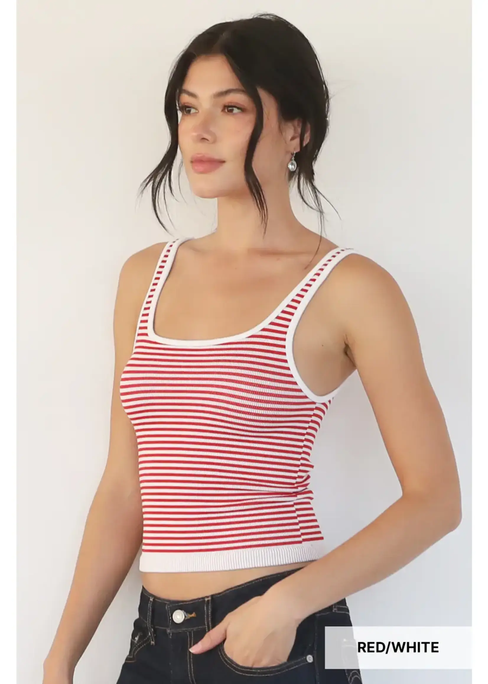 NIKIBIKI Modal Striped Tank Top
