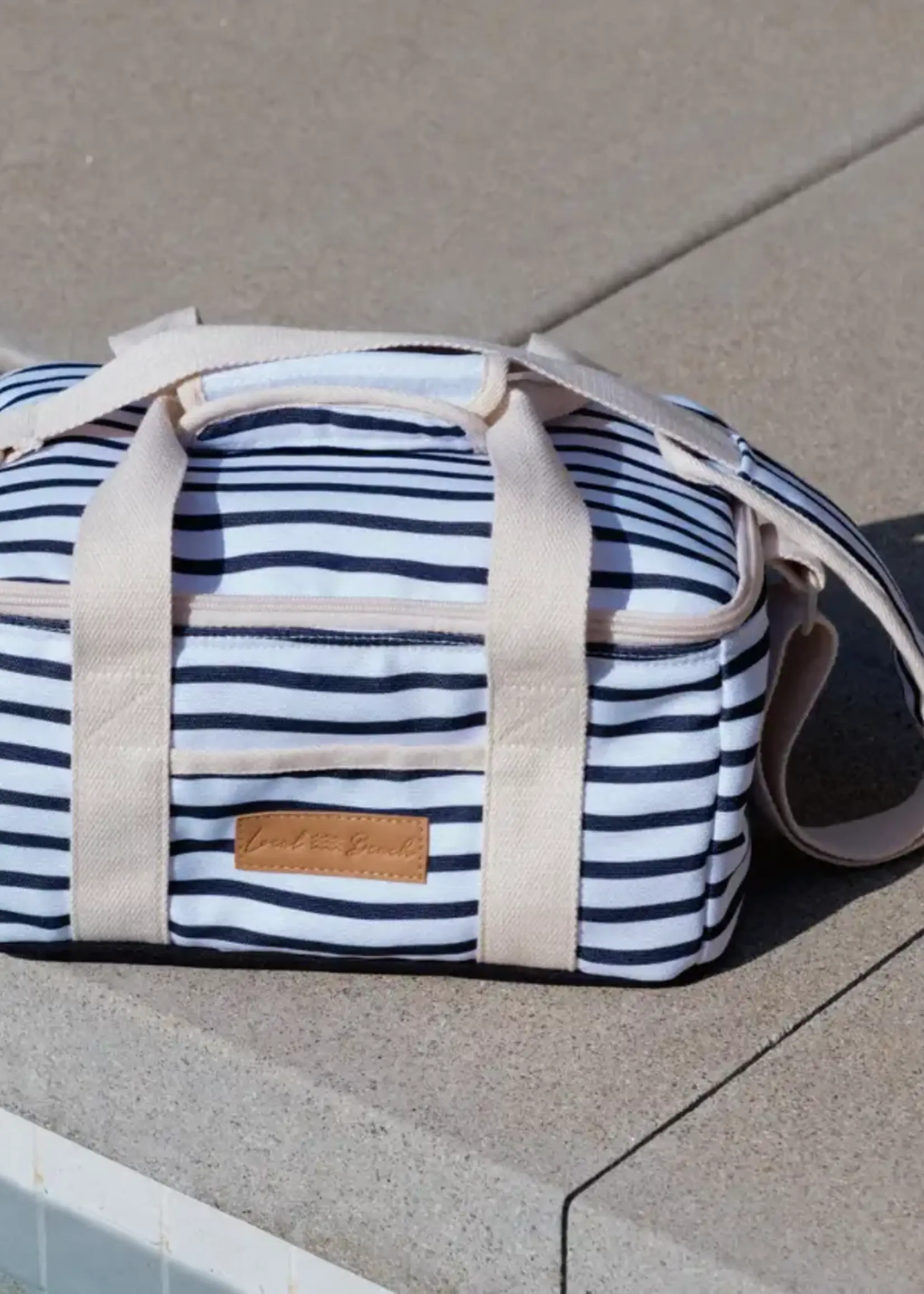 Local Beach Thin Stripe Mini Cooler