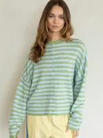 Things Between Stripped Button Down Cardi